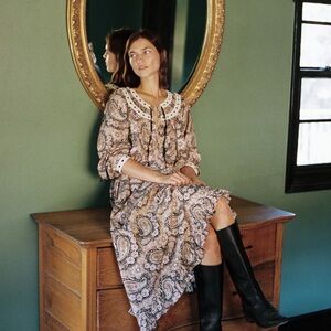 Christy Dawn Arabella Dress in Carob Paisley